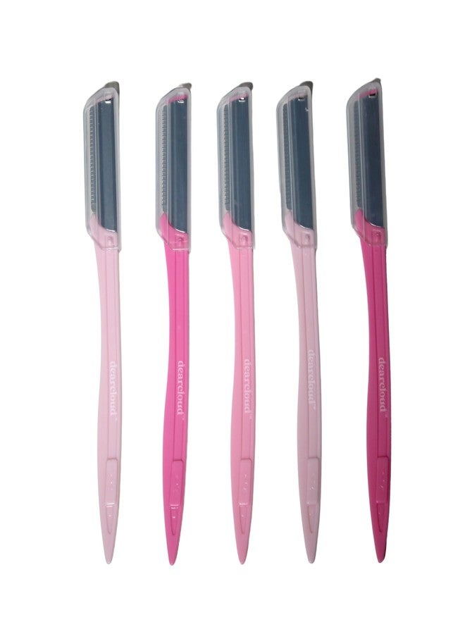 dearcloud Pretty in Pink Straight-Edge Dermaplane Razors – Set of 6 – Flawless Facial Hair Remover, Dermaplane Razor for Women Face & Exfoliation Tool (Pretty in Pink) - Image 3